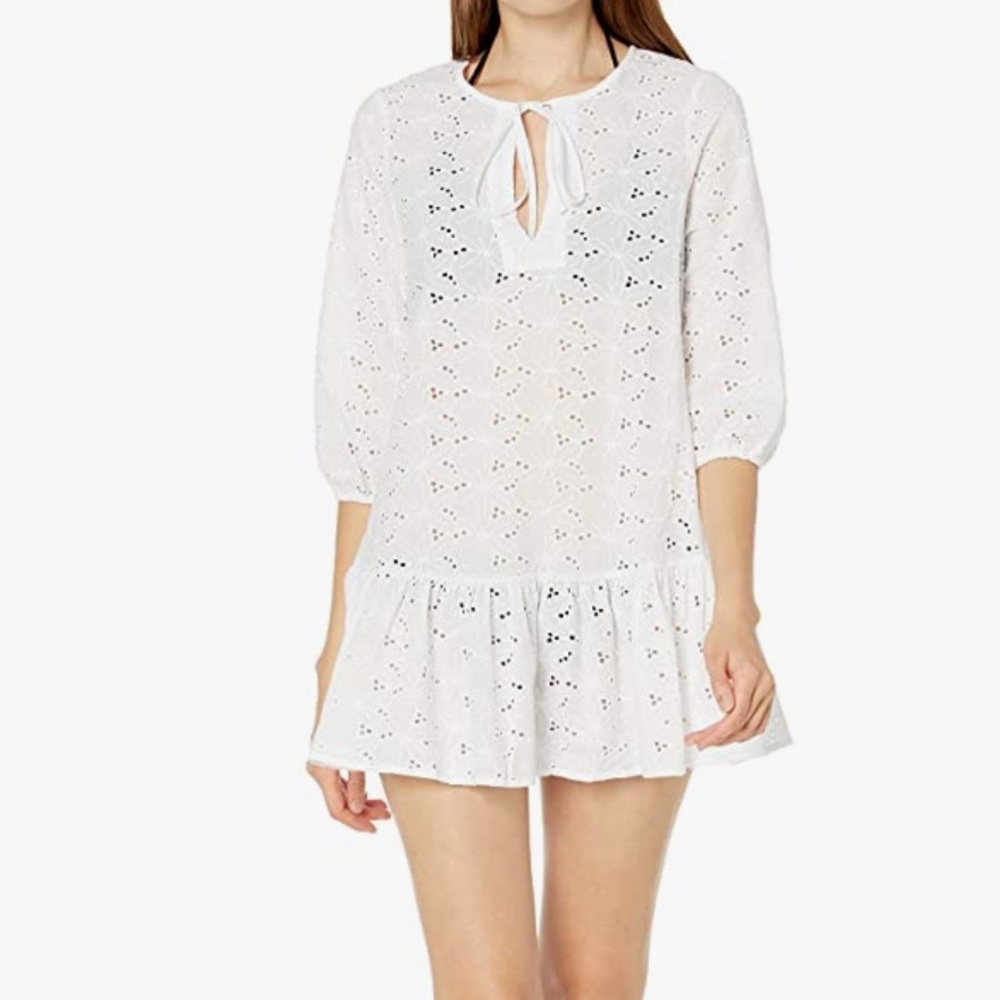 New with Tags! Eberjey White Eyelet Coverup L